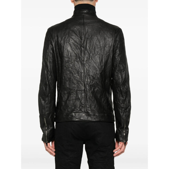 Dolce & Gabbana Leather Outerwears - Black | ee428c873b012f705538da8162bc5ecb2a3bbe30