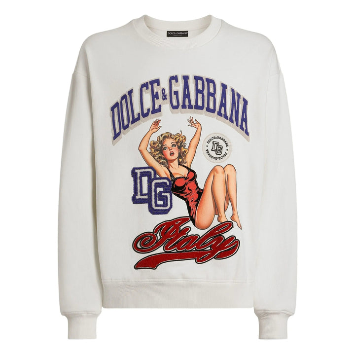 Dolce & Gabbana Sweatshirts - White | 1d9b1699b72a39759ea2762460a4bbc3d2467a58
