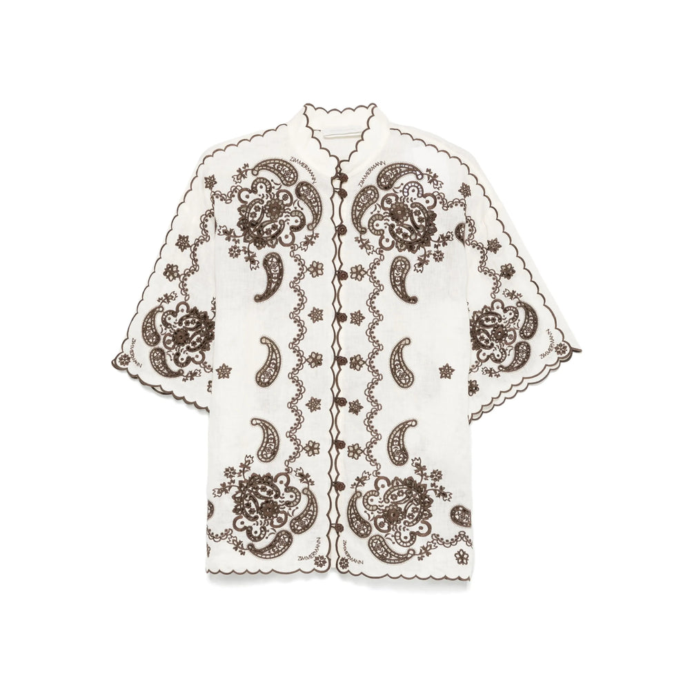 Zimmermann Shirts - Neutral, Brown | 33c6f6d65d8f8711fb3d1549a7a11c8d27f00a6c