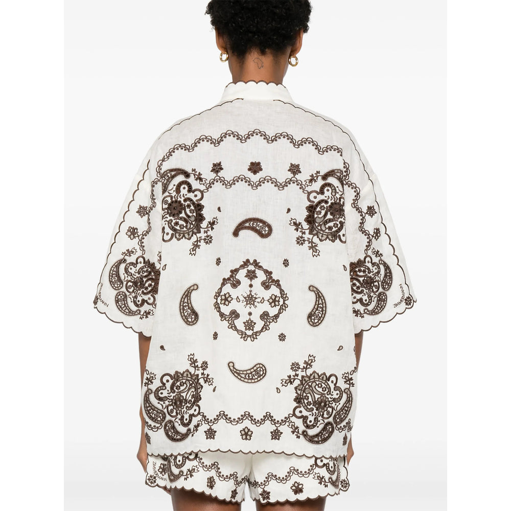 Zimmermann Shirts - Neutral, Brown | 95d4491f2dc93a2f1b85782ed0d3f24eef0d2d7f