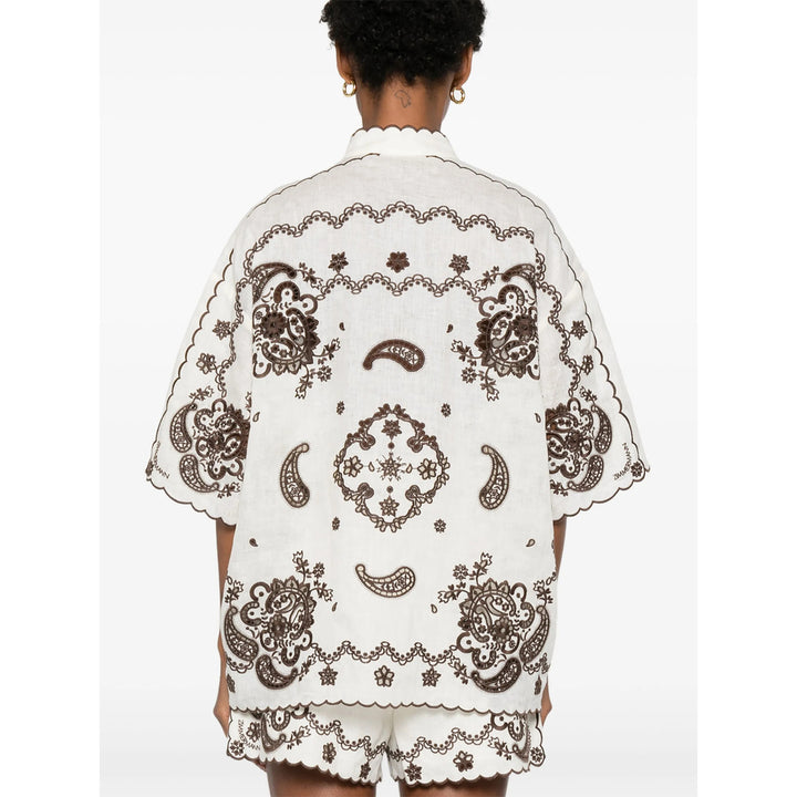 Zimmermann Shirts - Neutral, Brown | 95d4491f2dc93a2f1b85782ed0d3f24eef0d2d7f