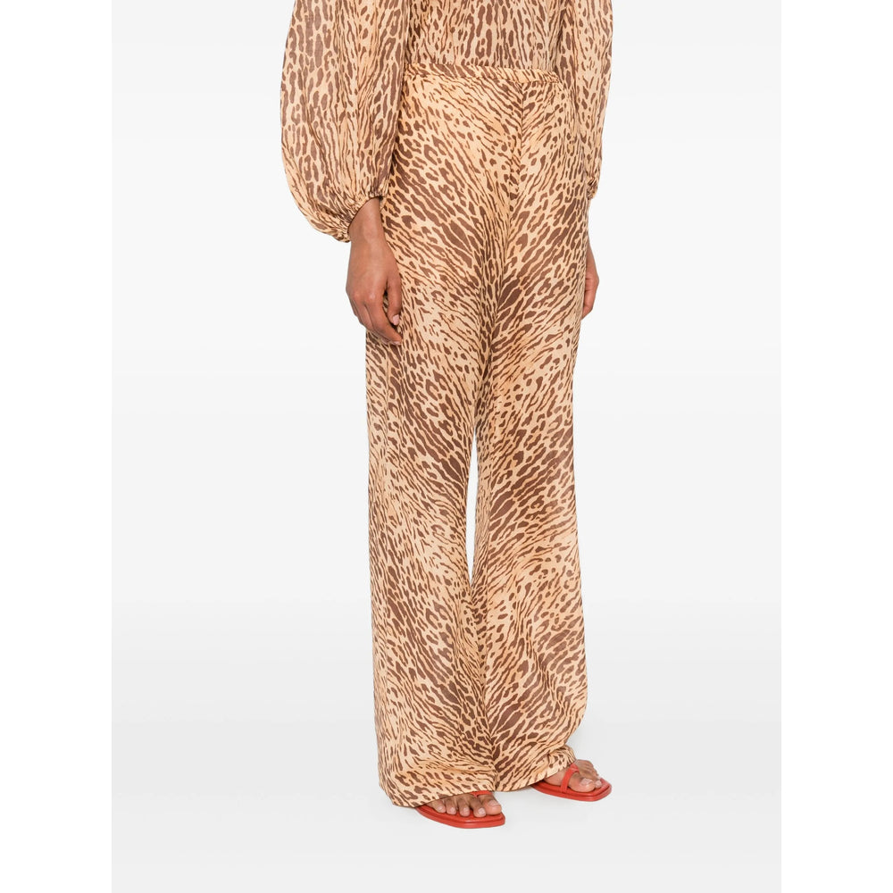 Zimmermann Pants - Neutral, Brown | 26b49a0db354a47ddf6ad767b33b7ecef0639955