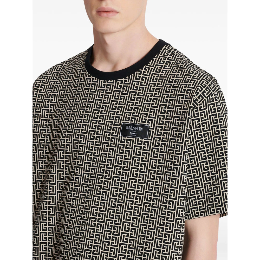 Balmain T Shirts - Black, Neutral | df6c02f2f80142510fff96b59fd38334a5065576