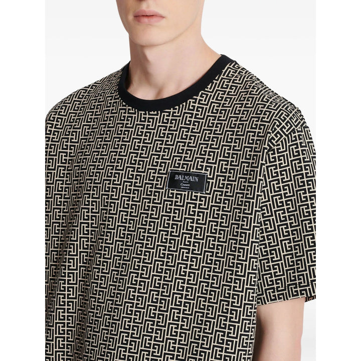 Balmain T Shirts - Black, Neutral | df6c02f2f80142510fff96b59fd38334a5065576