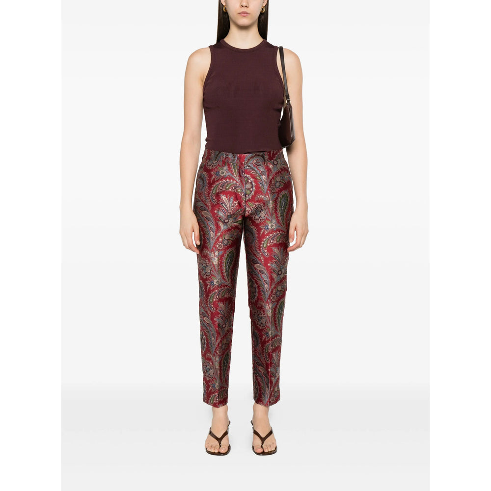 Etro Pants - Red, Blue | 6c6ebd23aef8b5dc383afbb9c8d4b66024068686