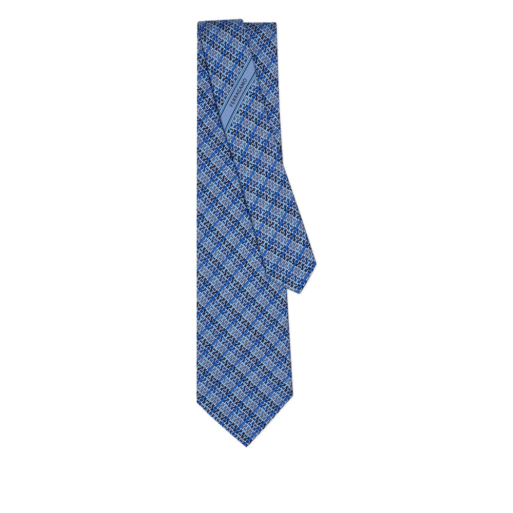 Ferragamo Ties - Blue | 68603cb08c46aa228510be51aacdbb43dc3c2788