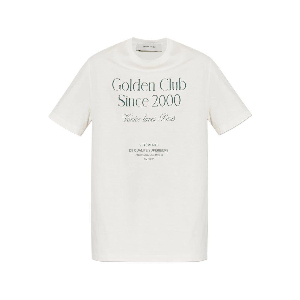Golden Goose T Shirts - White, Green | bd03b7f29fa81c6e35080aa560d0ee166e10ba93