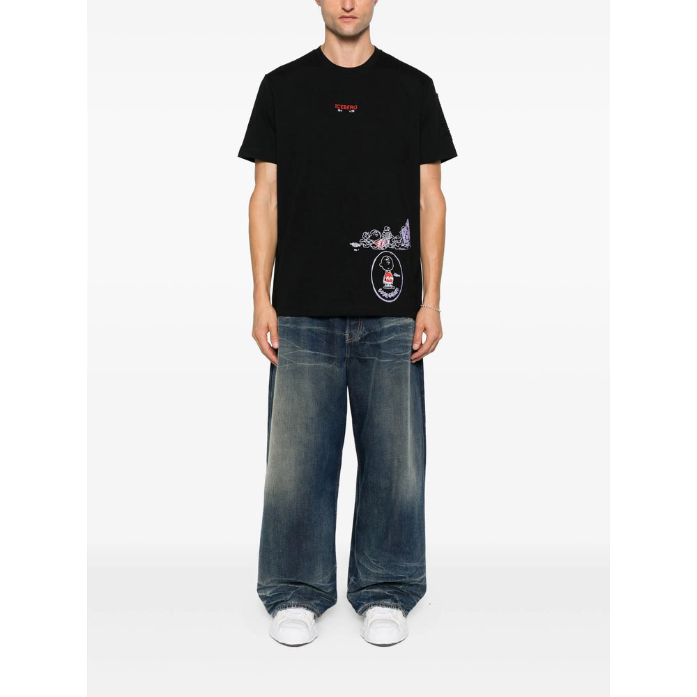 Iceberg T Shirts - Black | 6d62c1f6fb7819ad0bbaccccc7eea8b51b4fb66e