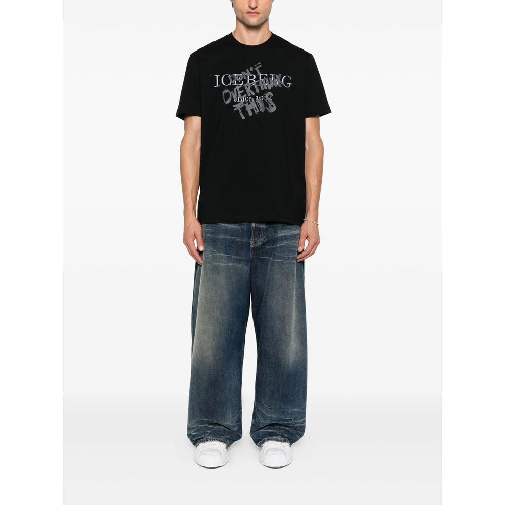 Iceberg T Shirts - Black | f30a9039293e89ae6d068b8af33a0ca8026a994f