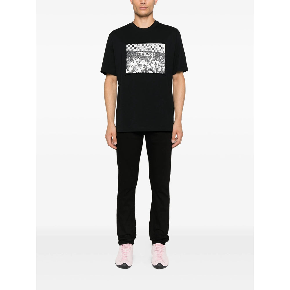 Iceberg T Shirts - Black | b4887e36b9009dcc3fbd47cfaab1b6235ce1fa4e