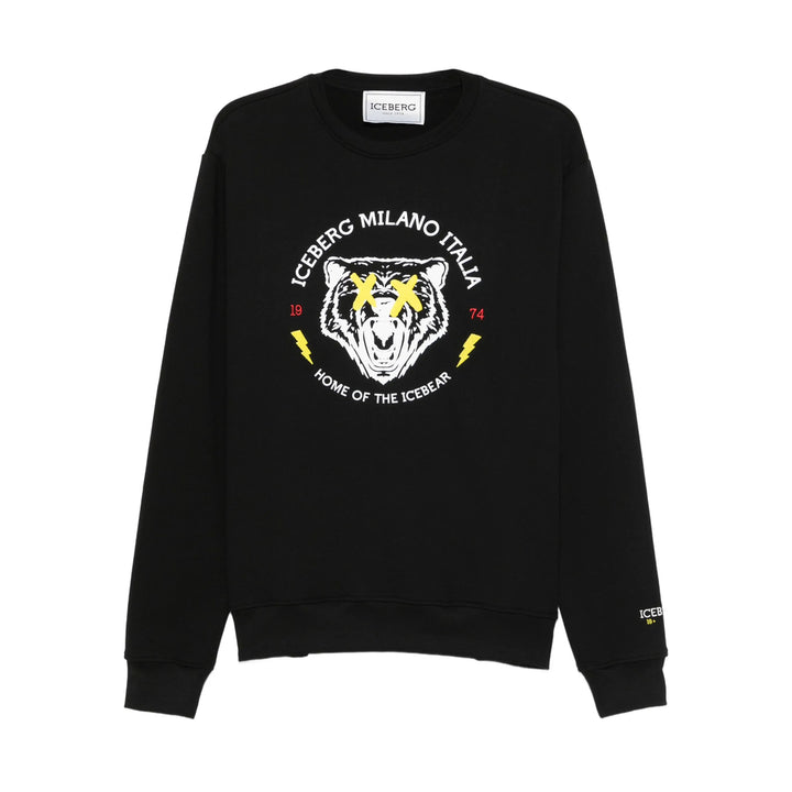 Iceberg Sweatshirts - Black | 7c64f5cb853de68a5b67ab80def1f930aec16fa2
