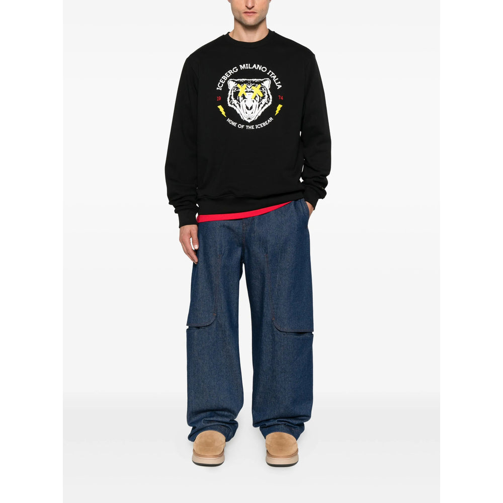 Iceberg Sweatshirts - Black | 29e366679a73782d431130912be8ab76aeafb221