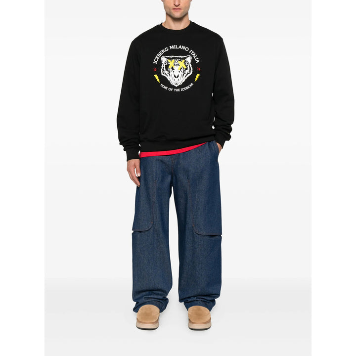 Iceberg Sweatshirts - Black | 29e366679a73782d431130912be8ab76aeafb221