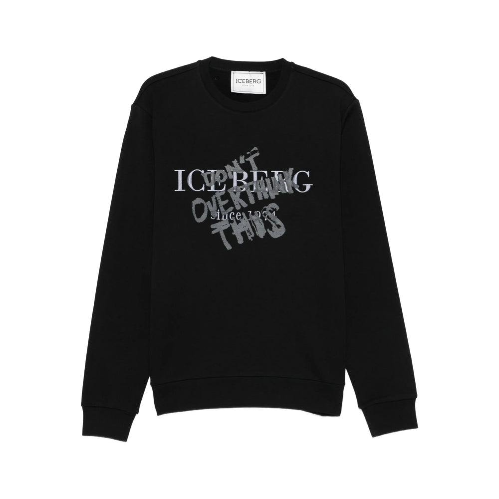 Iceberg Sweatshirts - Black | 07ae52380801b44b9c8fed893356865335eac497