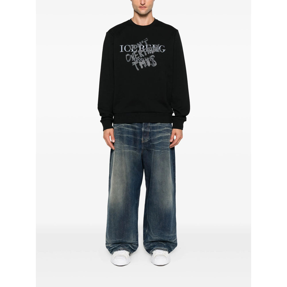 Iceberg Sweatshirts - Black | c8ac6172372196476fd881e5c7df84f6a055793a