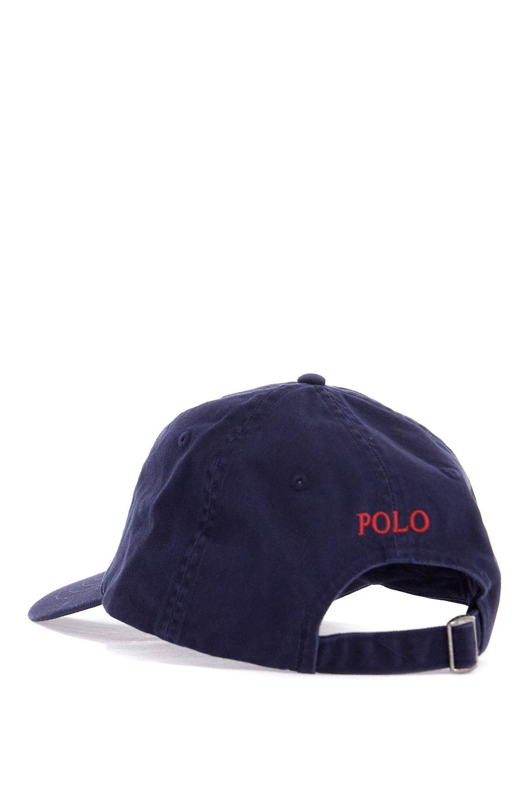 Navy Blue Cotton Sports Cap With Embroidered Logo