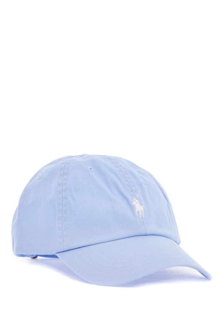 Light Blue Cotton Hat With Horse Logo