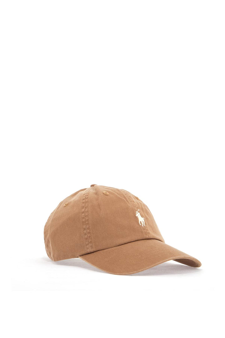 Adjustable Curved Brim Beige Sports Cap