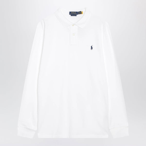 White Cotton Polo Custom Slim-Fit