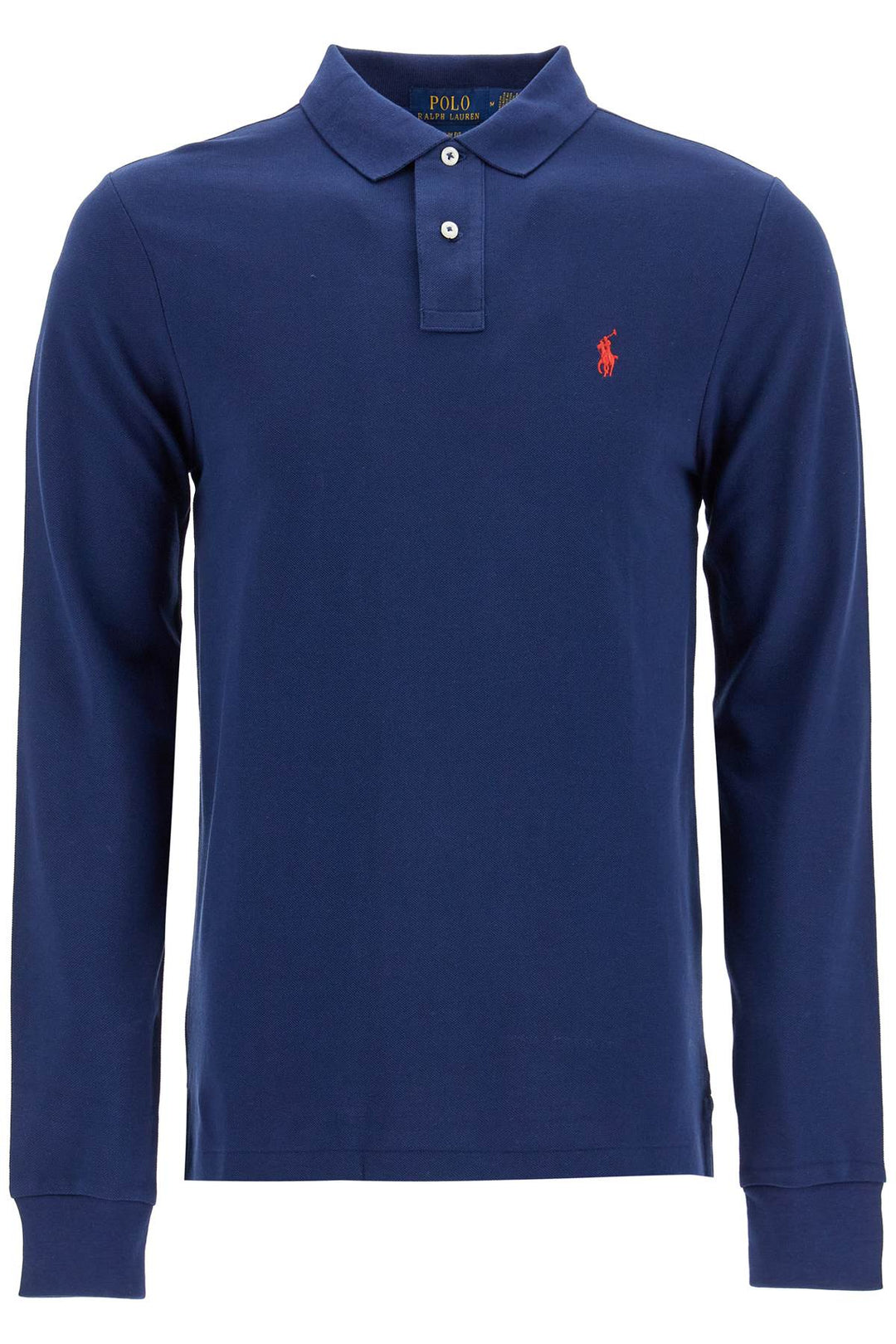 Slim Fit Long Sleeve Polo Shirt