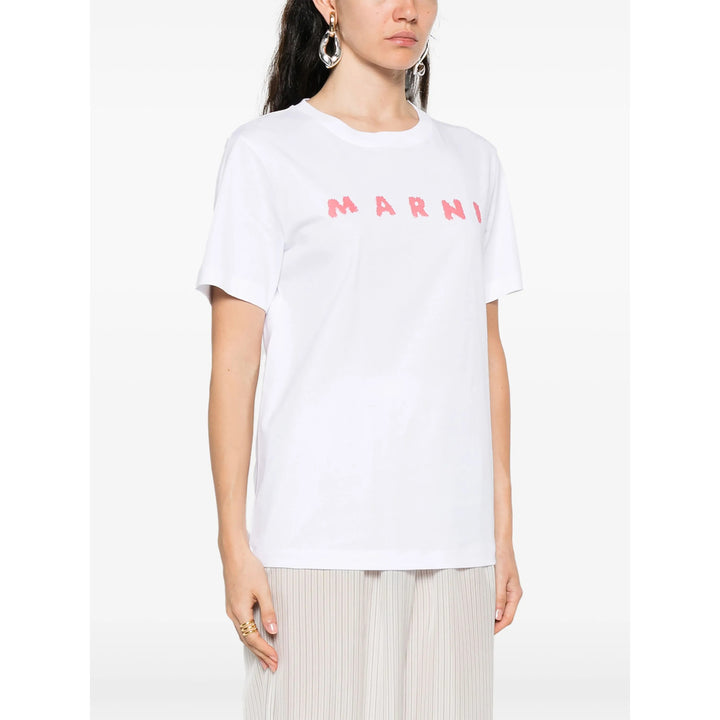 Marni T Shirts - White, Red | c9455d60e0d42a64979b99f371d919605a6ab084