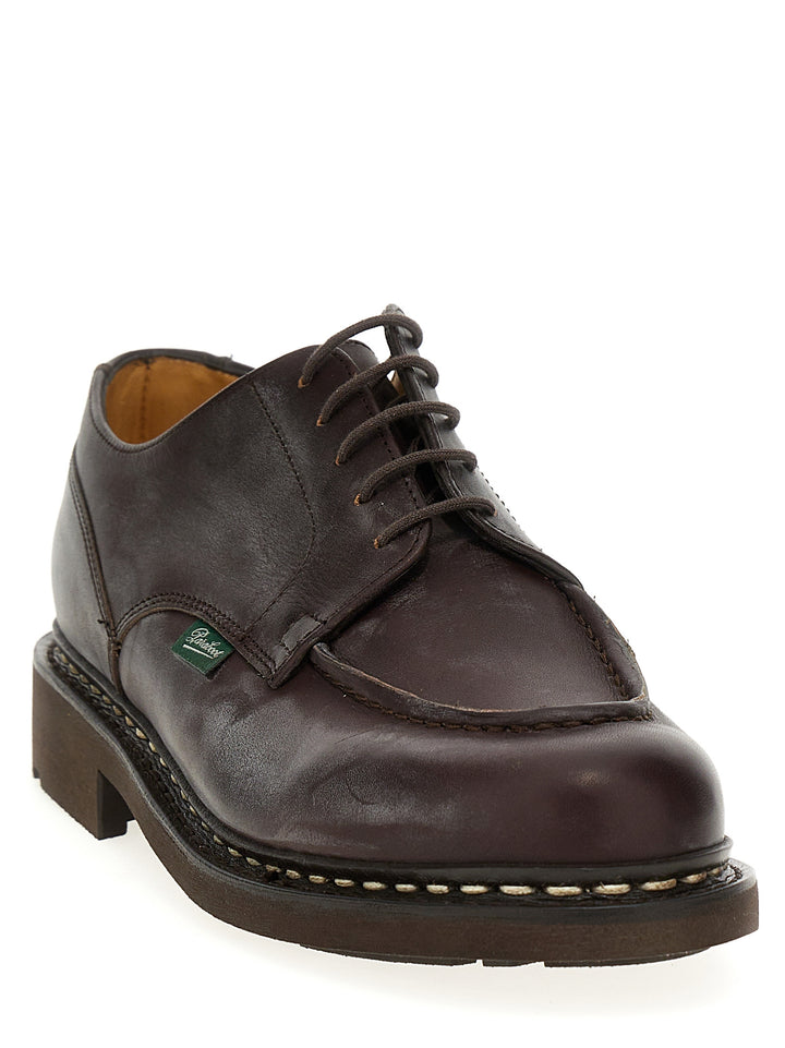 Chamboard Lace Up Shoes Brown