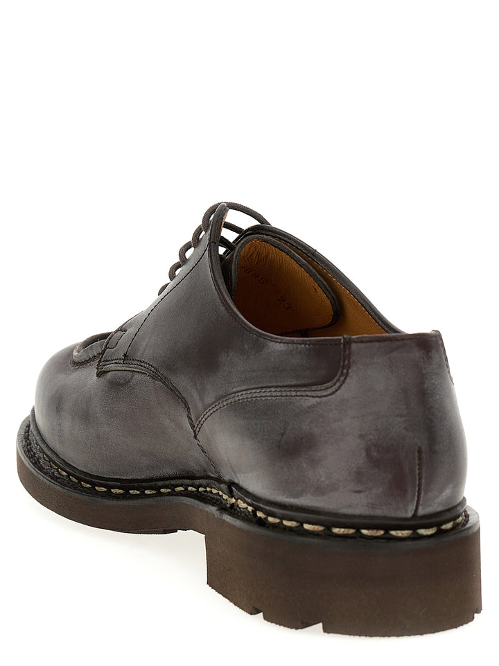 Chamboard Lace Up Shoes Brown