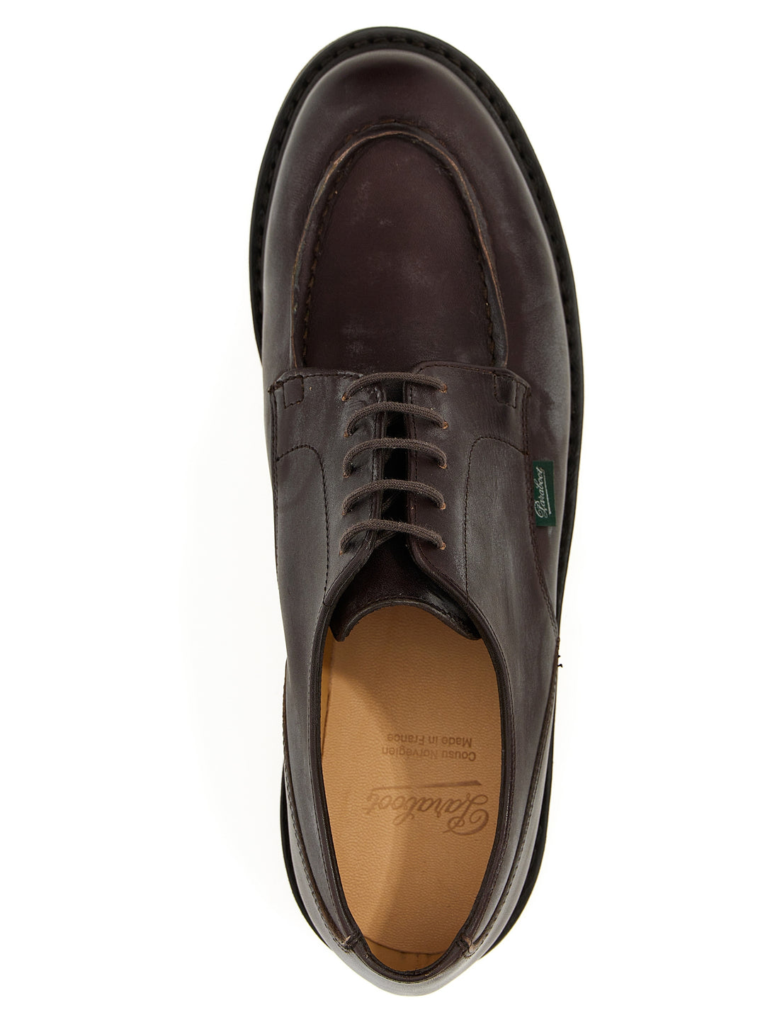 Chamboard Lace Up Shoes Brown