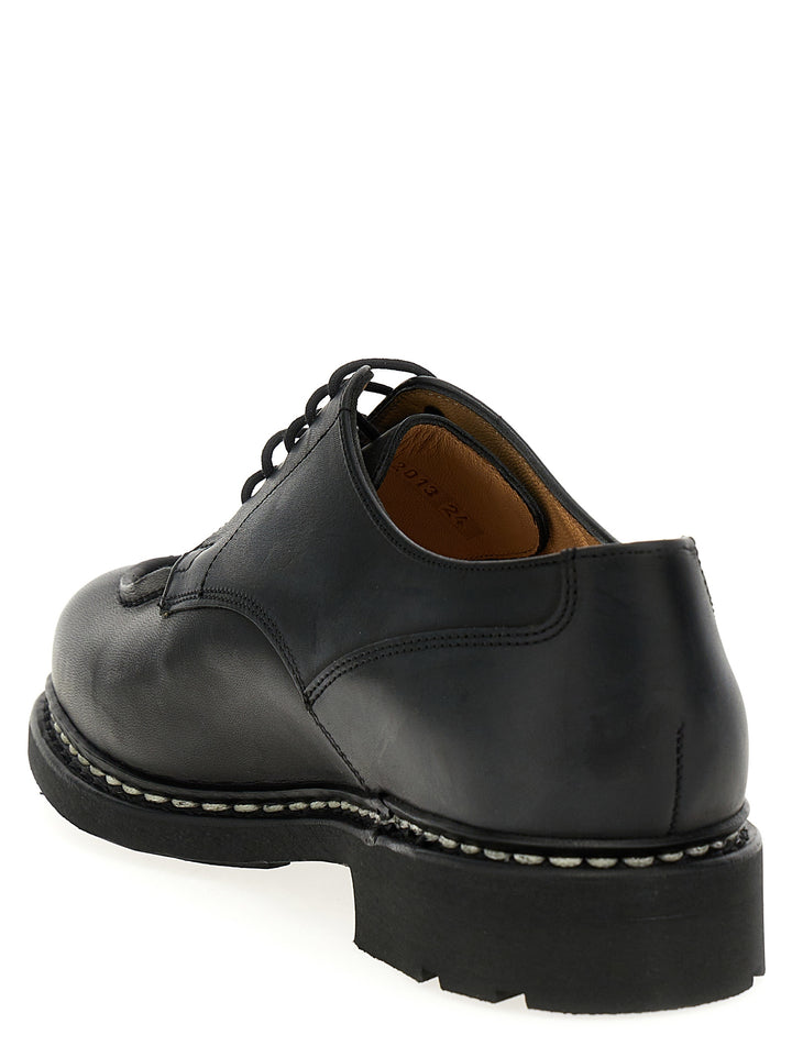 Chamboard Lace Up Shoes Black