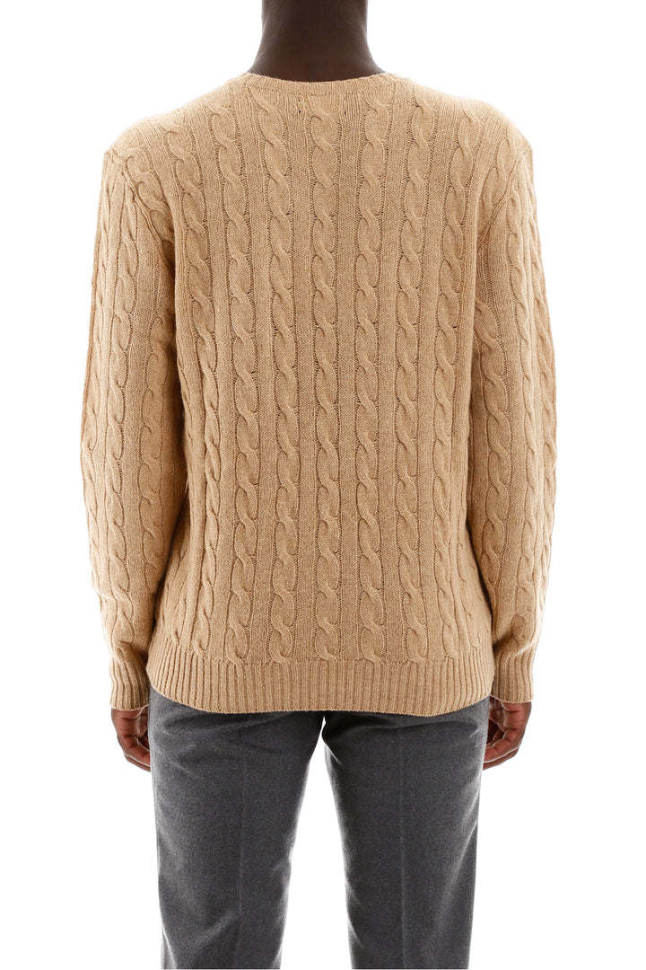 Cable Knit Wool Cashmere Sweater