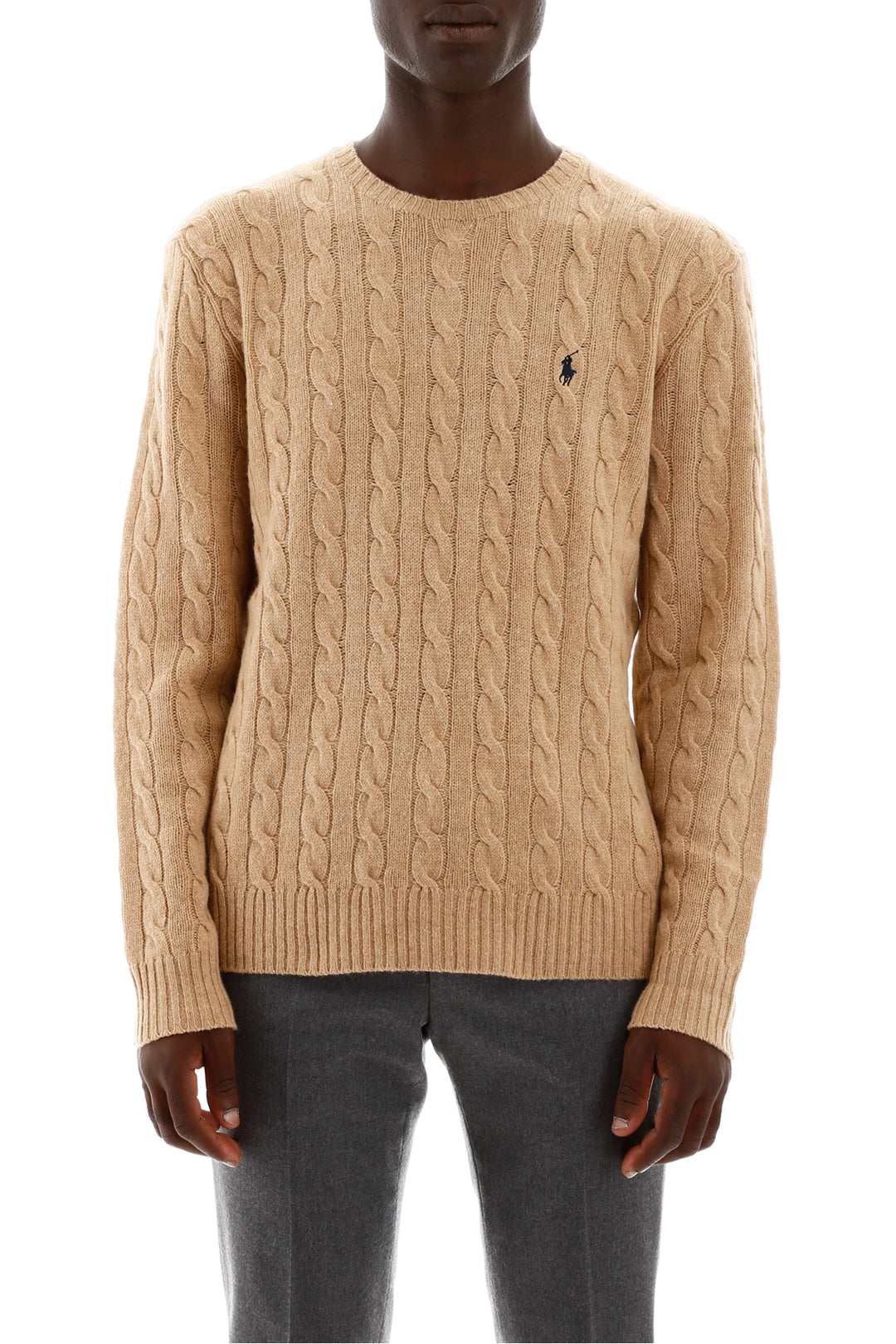 Cable Knit Wool Cashmere Sweater