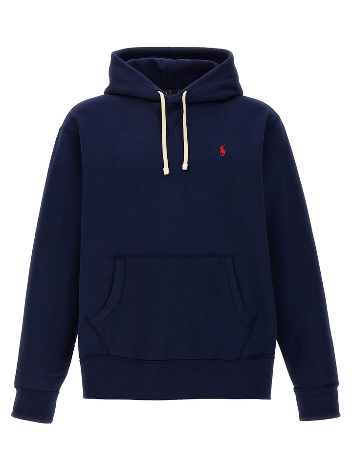 Polo Ralph Lauren Logo Hoodie Sweatshirt - Blue | d46d36d229b25b755ccd695b61c04ec3c3080c02
