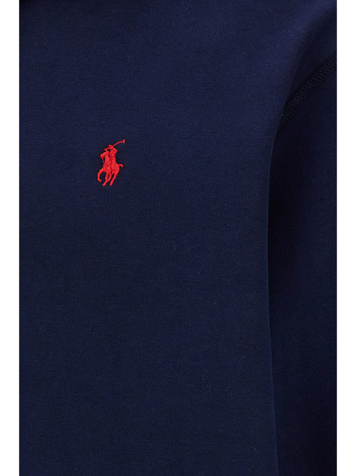 Polo Ralph Lauren Logo Hoodie Sweatshirt - Blue | 01d679d8033151606a6a044ebe7be67c6c16fbec