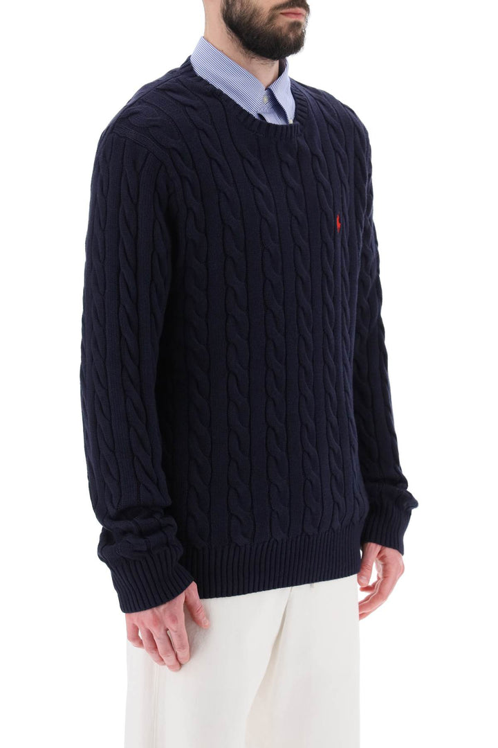 Crew Neck Sweater In Cotton Knit