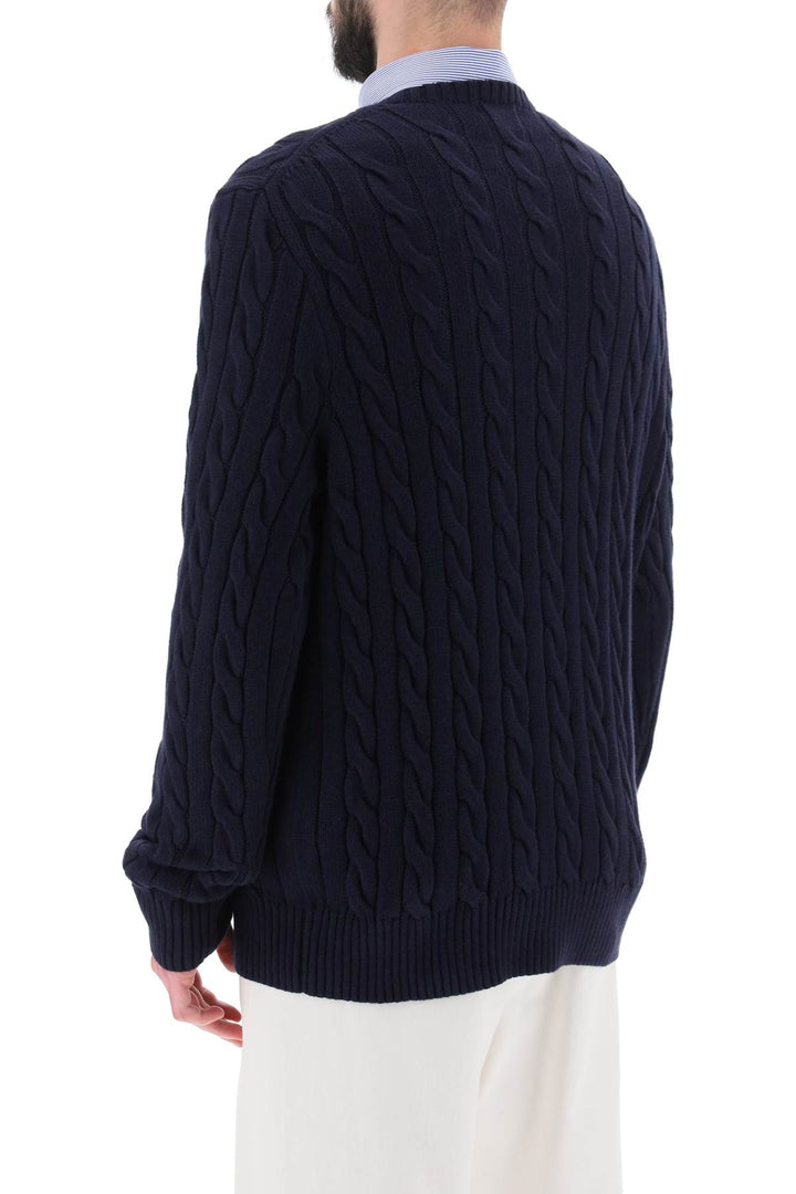 Crew Neck Sweater In Cotton Knit