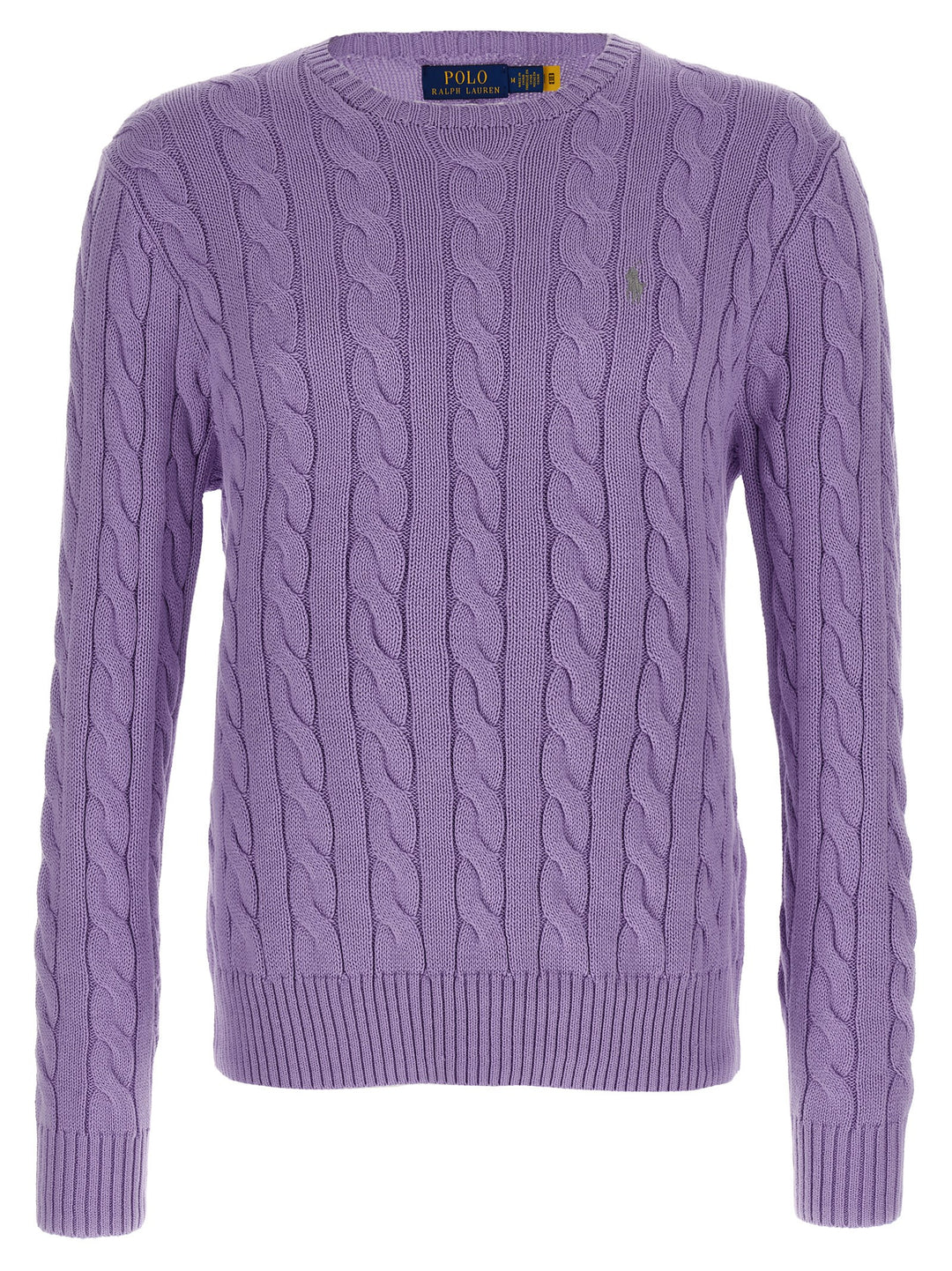 Polo Ralph Lauren Cotton Braided Sweater Sweaters and Cardigans - Purple | 5832ee62cdfafdb58b751f3493b211286d0eeb47