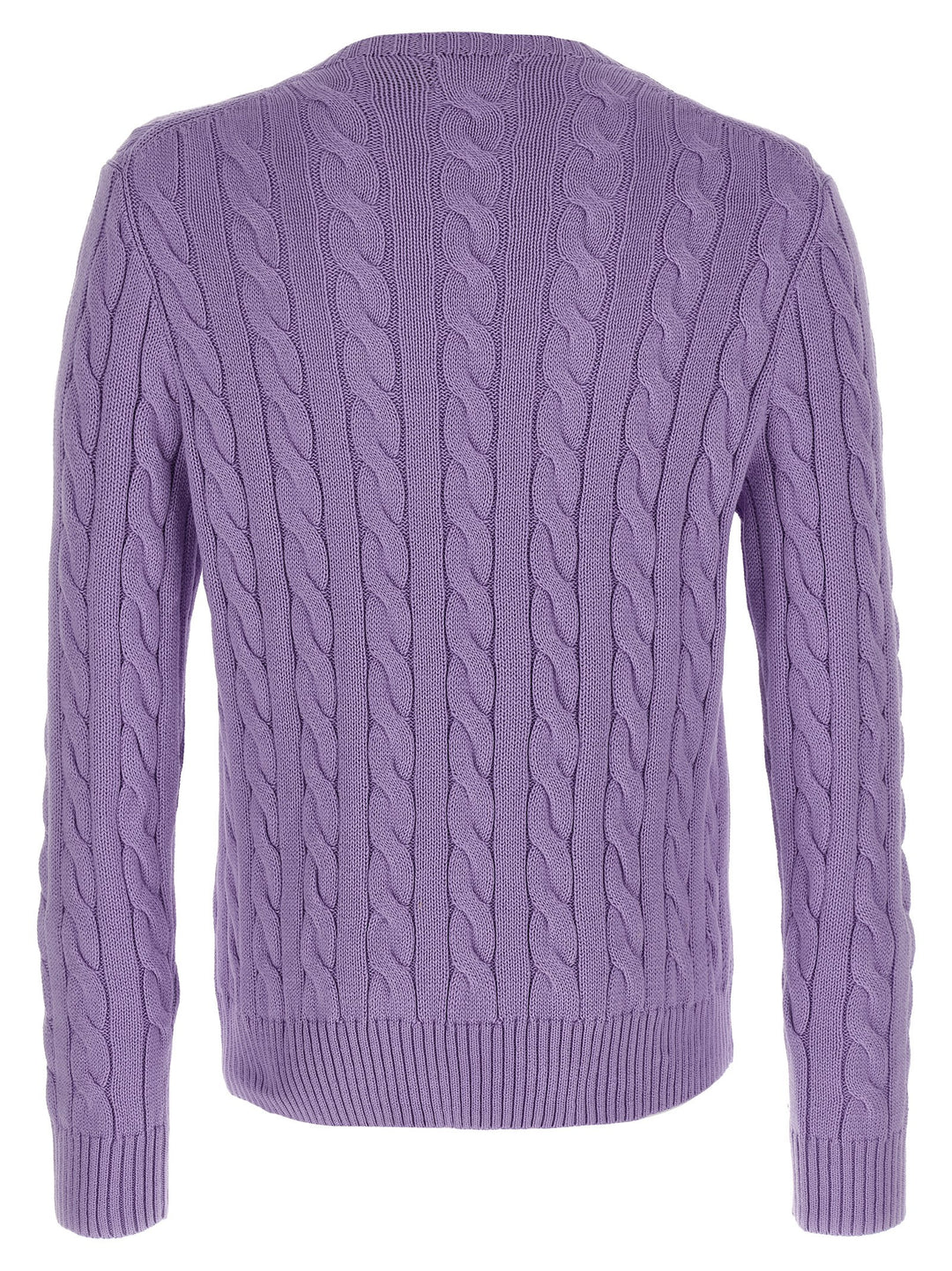 Polo Ralph Lauren Cotton Braided Sweater Sweaters and Cardigans - Purple | 90501ddc7fd8abf589e65fd972d500c8ec66383f