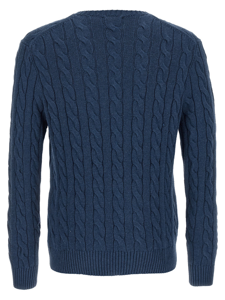 Polo Ralph Lauren Cotton Braided Sweater Sweaters and Cardigans - Blue | 6fffc7444206745ef67ee8e3d360a937e7d9c93d