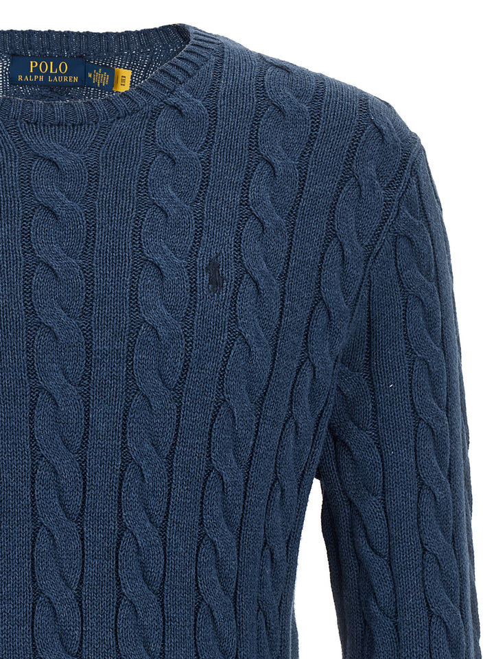 Polo Ralph Lauren Cotton Braided Sweater Sweaters and Cardigans - Blue | c8c861ae7a090d68a7e360dee7faadd1b99c7df3