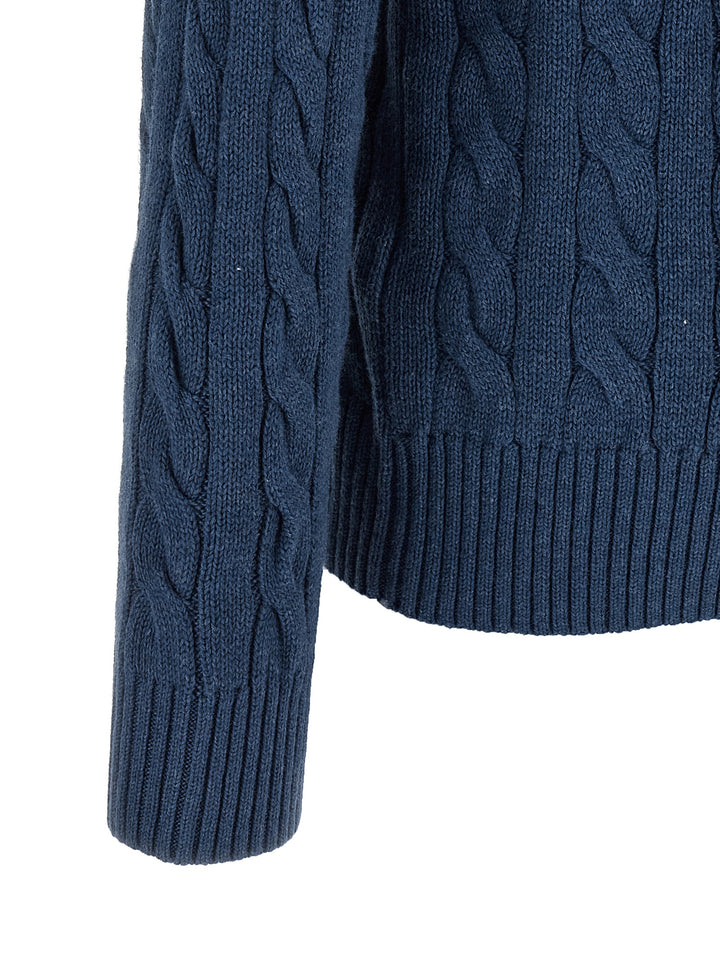 Polo Ralph Lauren Cotton Braided Sweater Sweaters and Cardigans - Blue | f254d5ce85af5ea217be9c49a4e2adc99e2ea9d1
