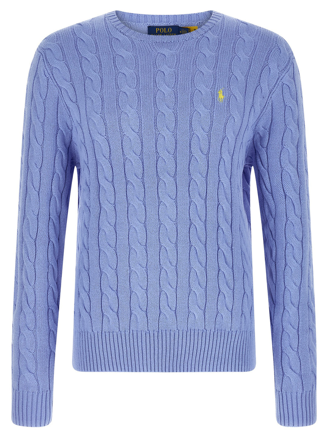 Polo Ralph Lauren Cotton Braided Sweater Sweaters and Cardigans - Light Blue | 540b89f4df8283fe2052a604dd14fc9baaa9f7bc