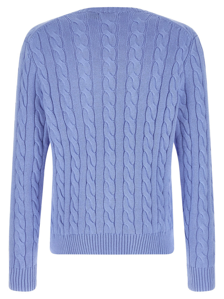 Polo Ralph Lauren Cotton Braided Sweater Sweaters and Cardigans - Light Blue | c3bda89956ce7f36ebbba790285ed7c4128428f3
