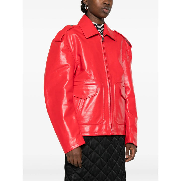 Fiorucci Leather Outerwears - Red | c464e1a925fc576627d3f67f9e060a66b50407e5