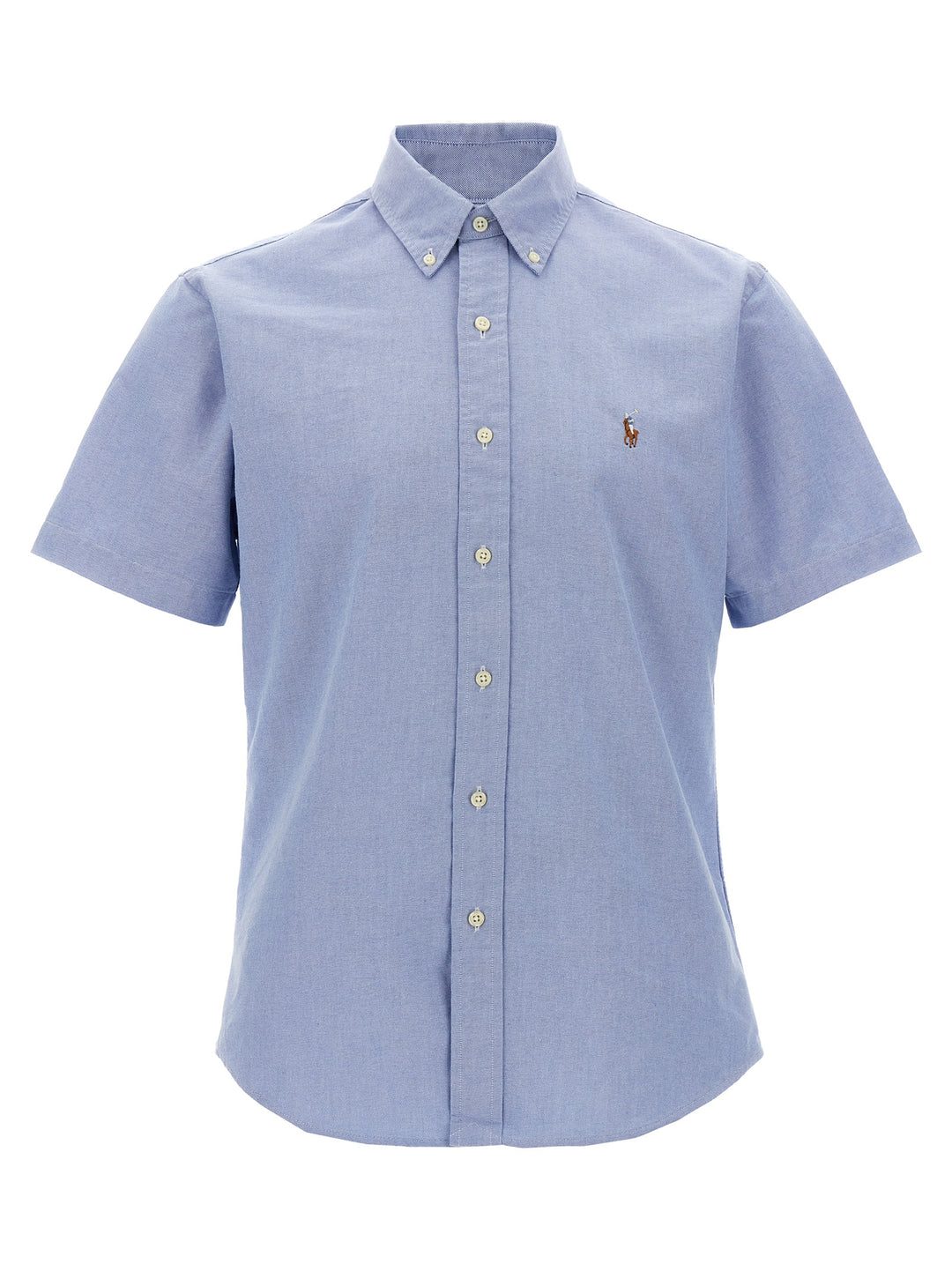 Polo Ralph Lauren Logo Embroidery Shirt Shirt and Blouse - Light Blue | 368c1d172afd669b96902c08cae895e979ab9c20