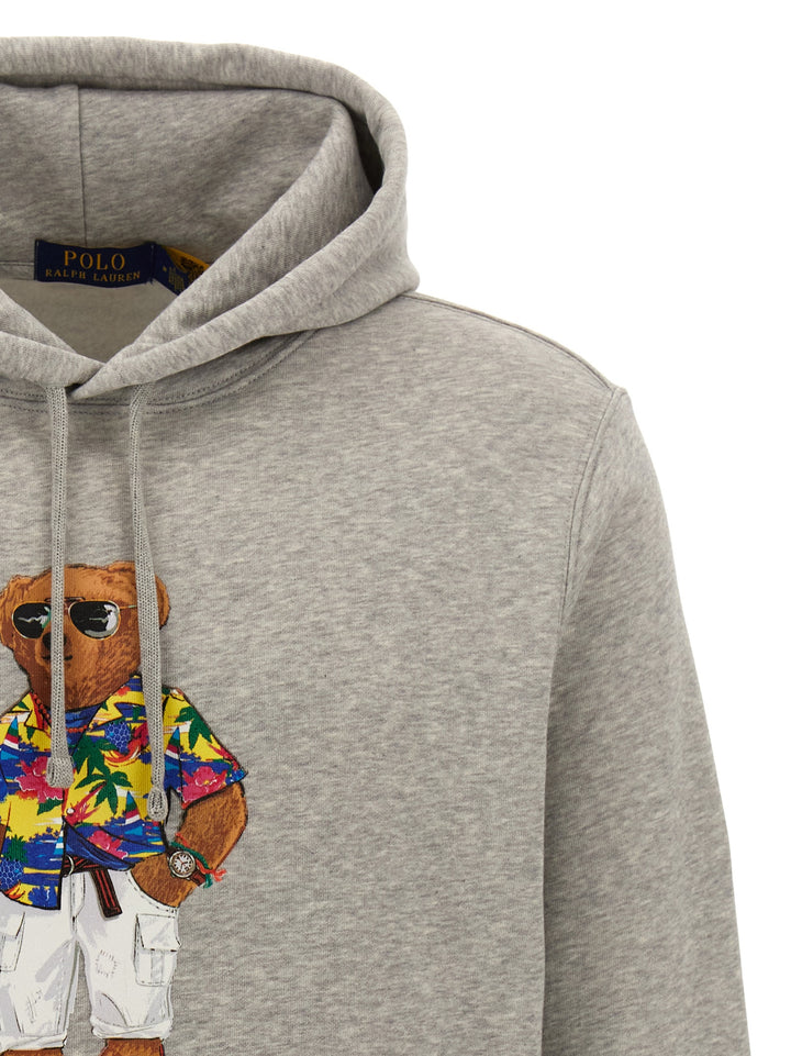 Teddy Bear Beach Sweatshirt Gray