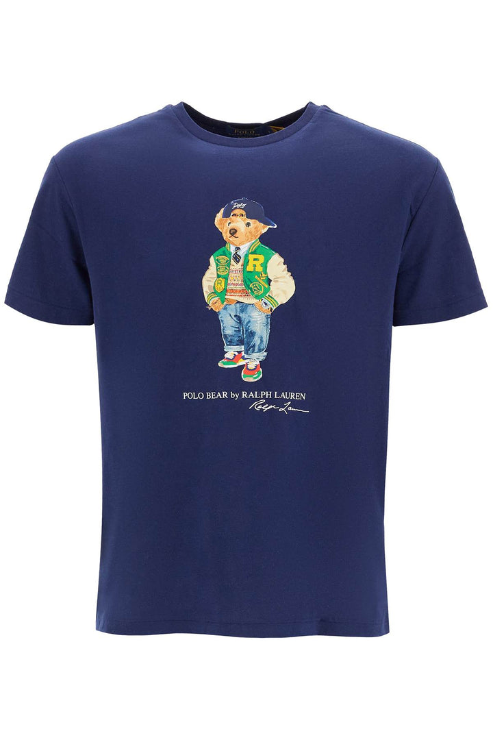 Classic Fit T Shirt With Polo Bear Print