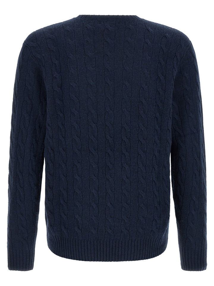 Polo Ralph Lauren Braided Sweater Sweaters and Cardigans - Blue | 7ddc7bf6c09b2b3a84667f949eae94be5ce140b3