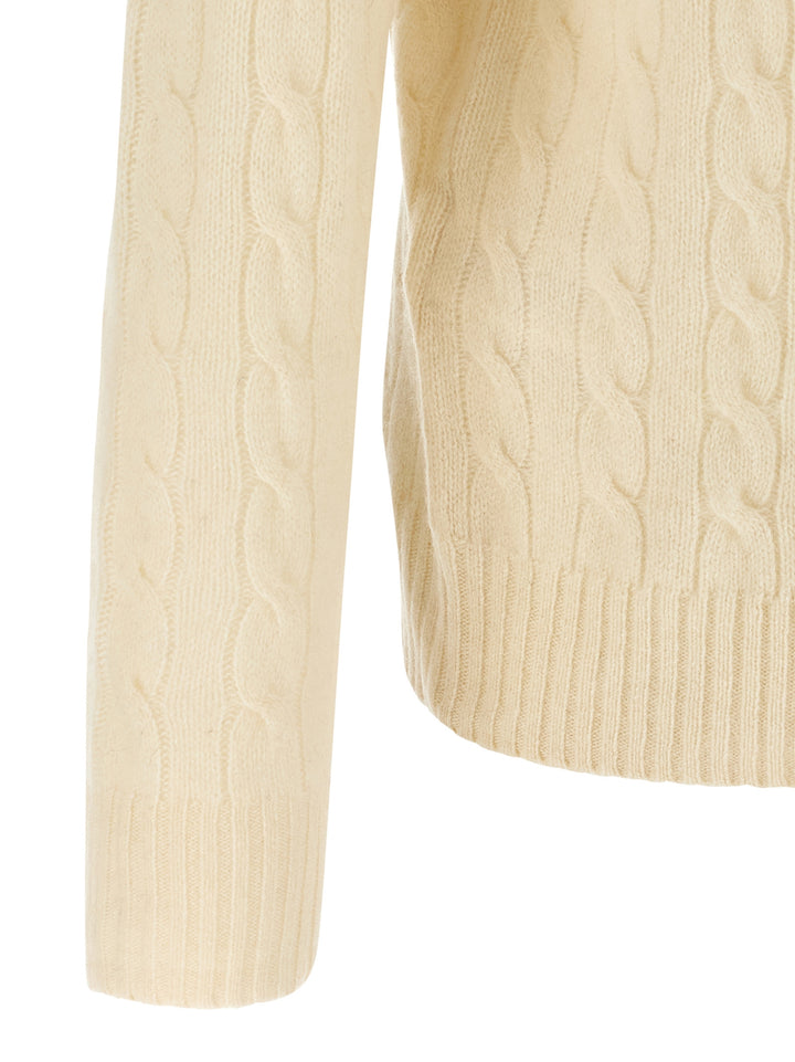 Polo Ralph Lauren Braided Sweater Sweaters and Cardigans - White | bf1a520bb171b1a2313f82fbe65f025b35bf76cd