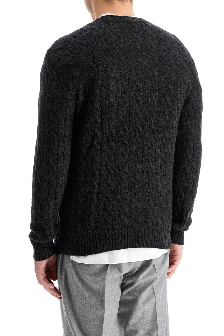 Cable Knit Wool Cashmere Sweater