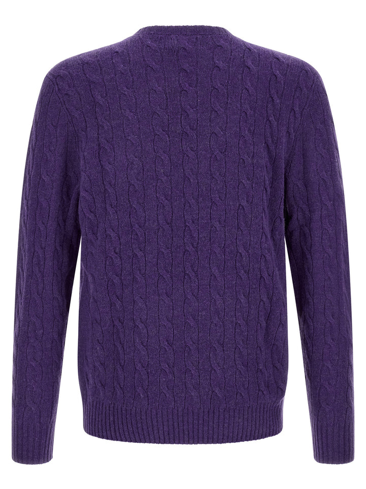 Polo Ralph Lauren Braided Sweater Sweaters and Cardigans - Purple | a0ee08072e9c8ebb79e971a881c19def9f704c9a